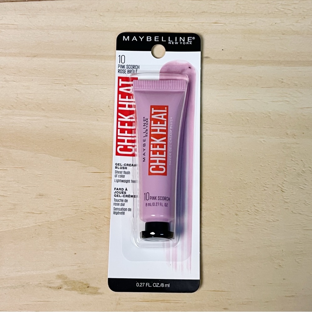 Maybelline Cheek Heat Gel Cream Blush Pink Scorch #10 Girly Y2K - Picture 3 of 6